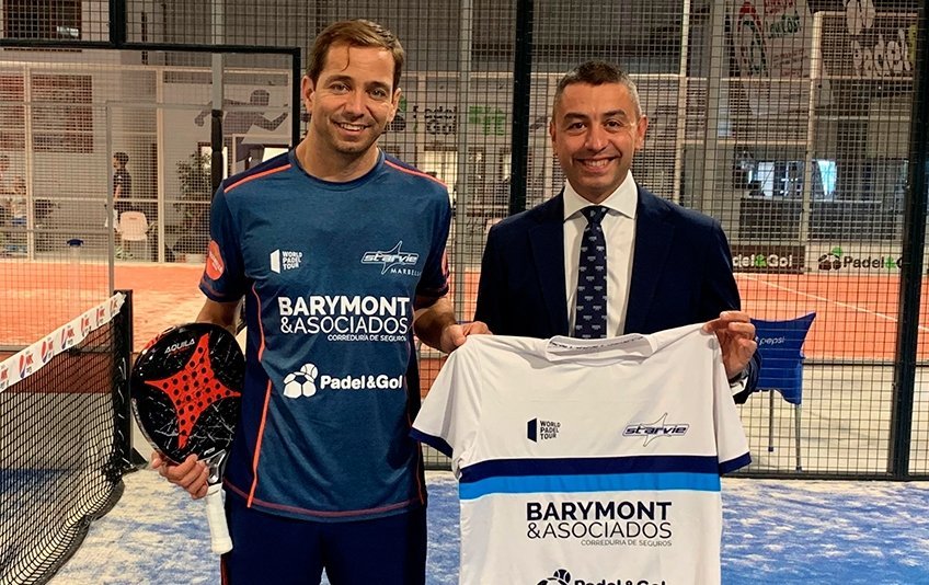 Bárymont se convierte en la correduría oficial del jugador de pádel Marcello Jardim 