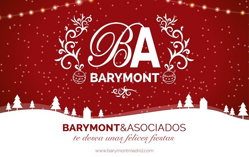 La oficina de Barymont Madrid os desea unas Felices Fiestas